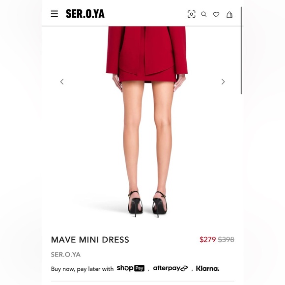 Mave Mini Dress in Ruby Red
SER.O.YA - Picture 7 of 7